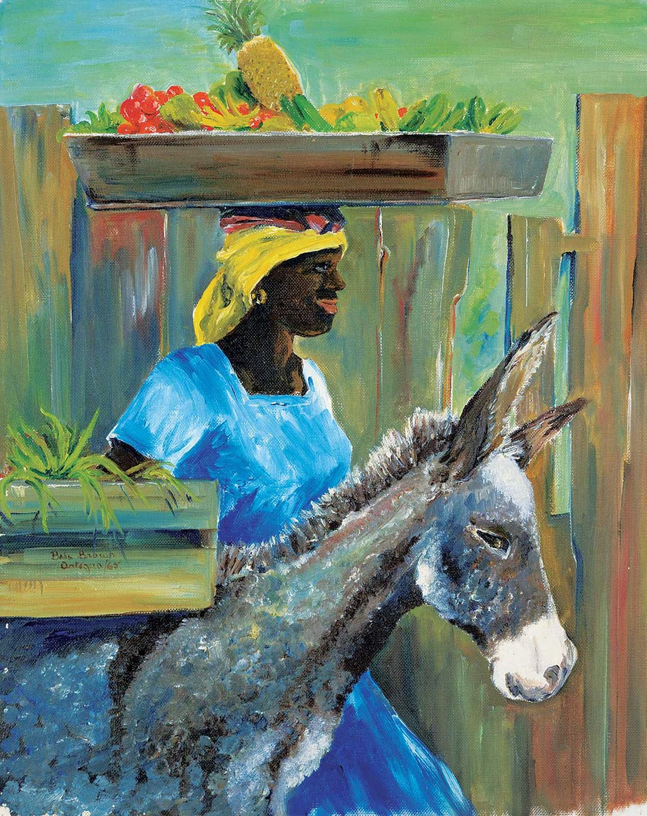 Babs Brown - Untitled - Woman and Donkey