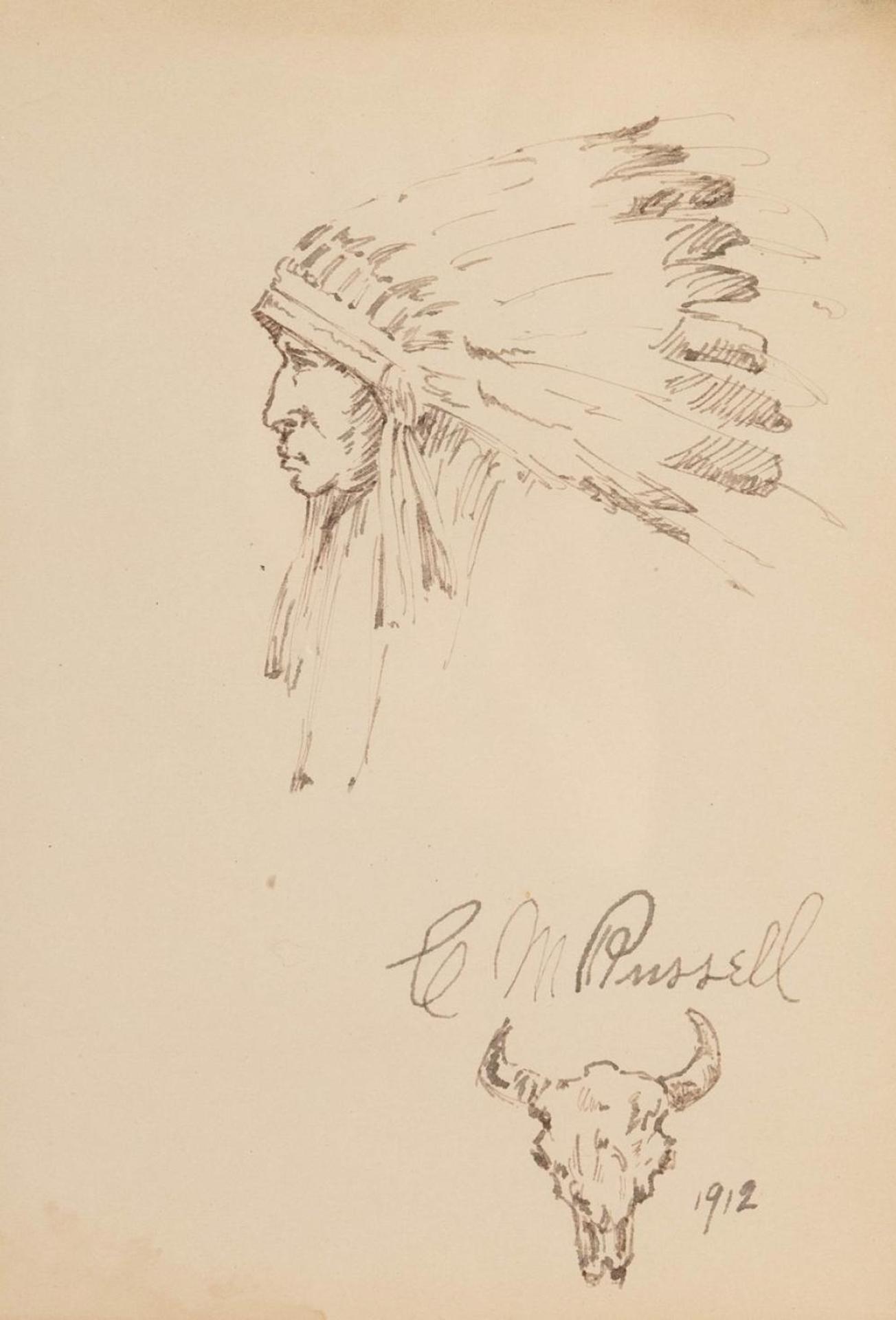 Charles Marion Russell (1864-1926) - Indian Chief