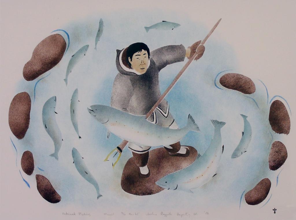 Andrew Qappik (1964) - Kakivak Fishing; 2002