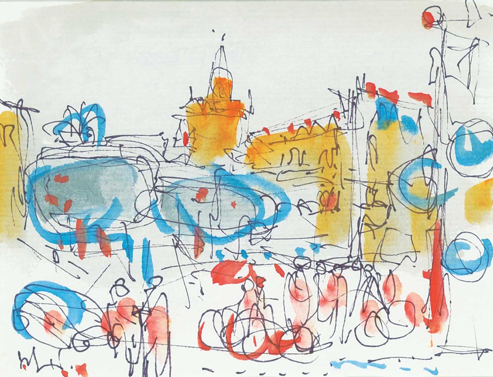 Herbert Johannes Joseph Siebner (1925-2003) - Travel Sketch