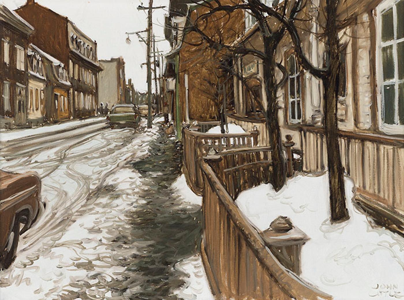 John Geoffrey Caruthers Little (1928-2024) - Chez A. Gagnon, Manufacturier des Chausseurs, rue Bagot, Quebec