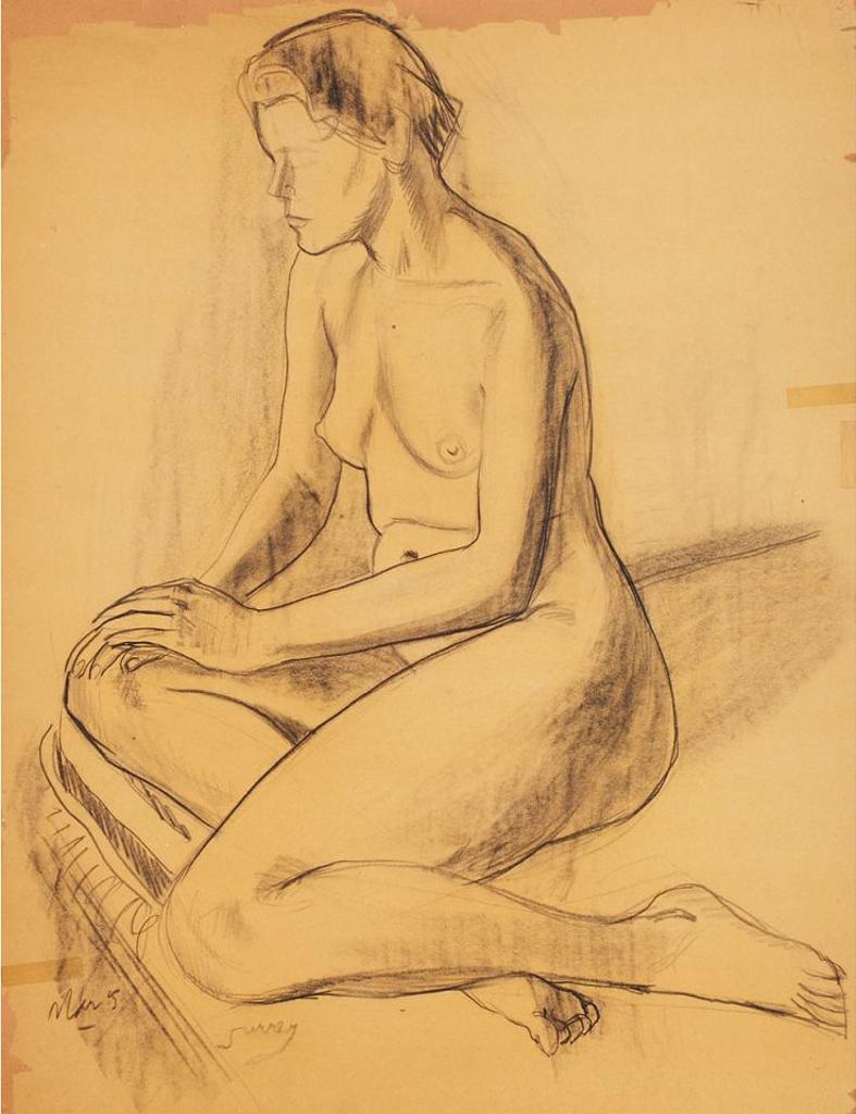 Philip Henry Howard Surrey (1910-1990) - Seated Nude