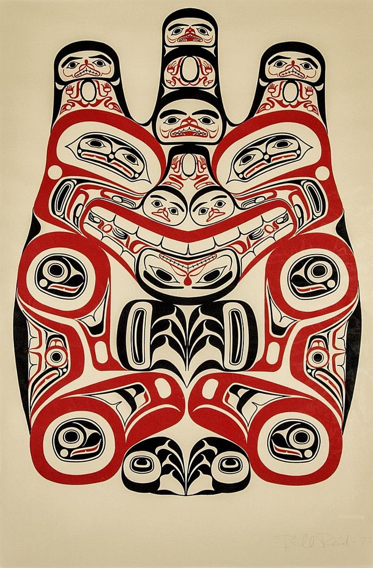 Bill (William) Ronald Reid (1920-1998) - Haida Grizzly Bear