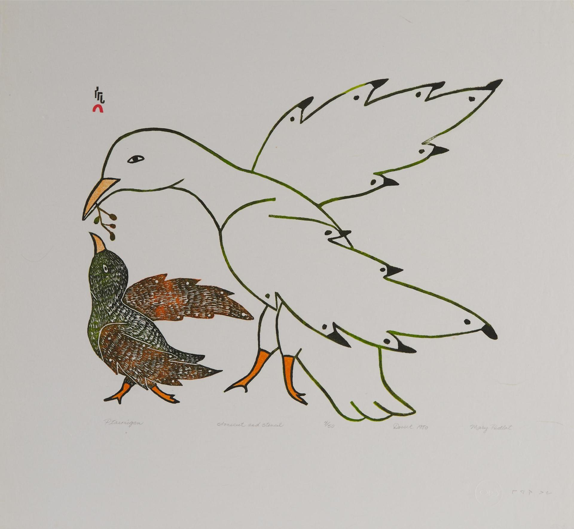 Mary Pudlat (1923-2002) - Ptarmigan