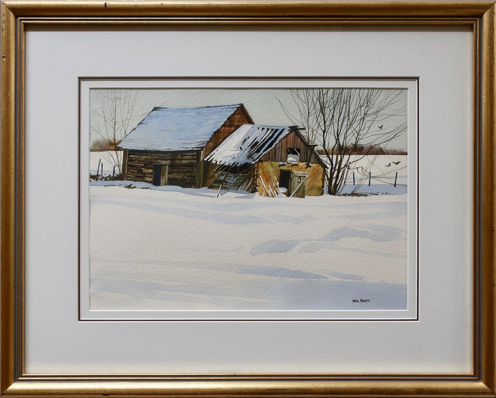 Mel Heath (1930) - Old Barn In Winter