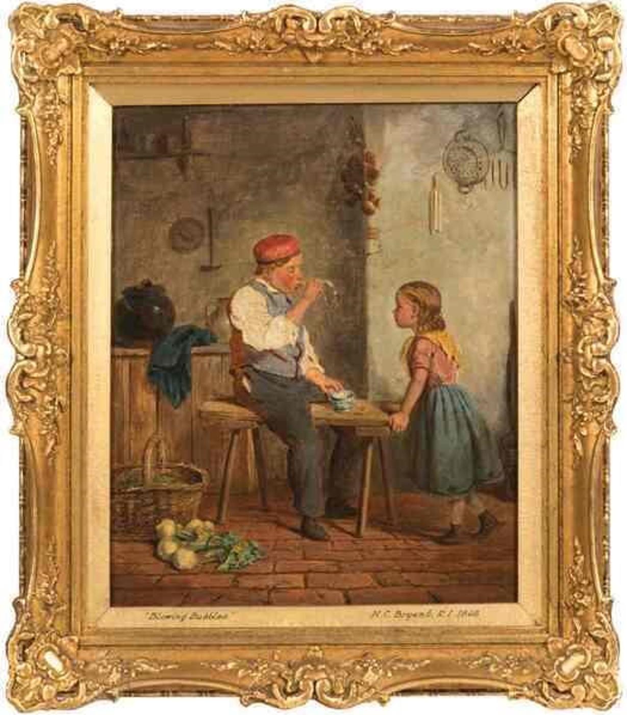 Henry Charles Bryant (1812-1890) - Blowing Bubbles (1865)