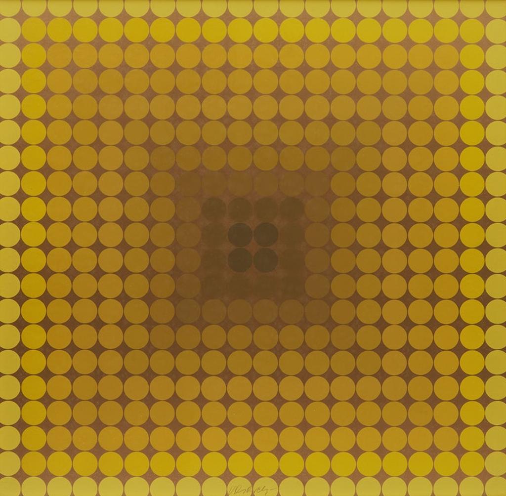Victor Vasarely (1906-1997) - Gold Structure (from CTA 102)