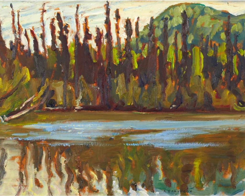 Alexander Young (A. Y.) Jackson (1882-1974) - Lake Near Wawa, August 1954