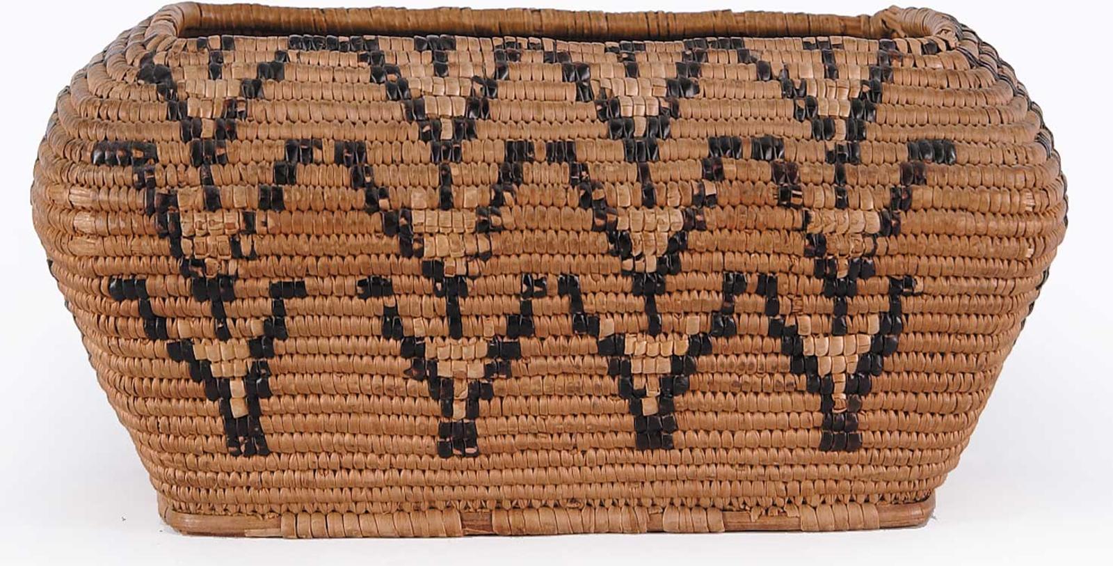 First Nations Basket School - Medium Two Tone Basket