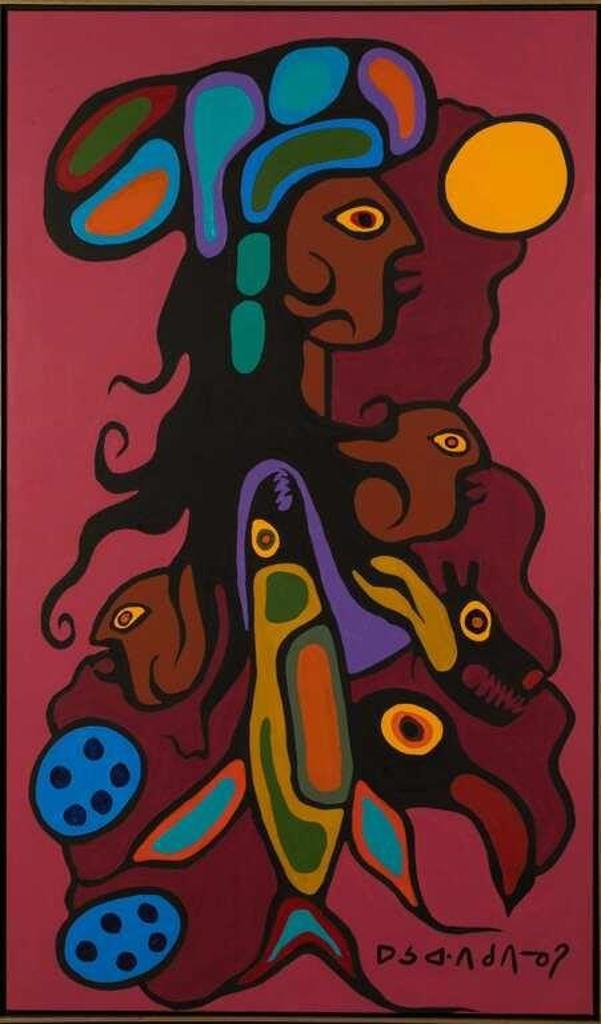 Norval H. Morrisseau (1931-2007) - Acrylic on canvas