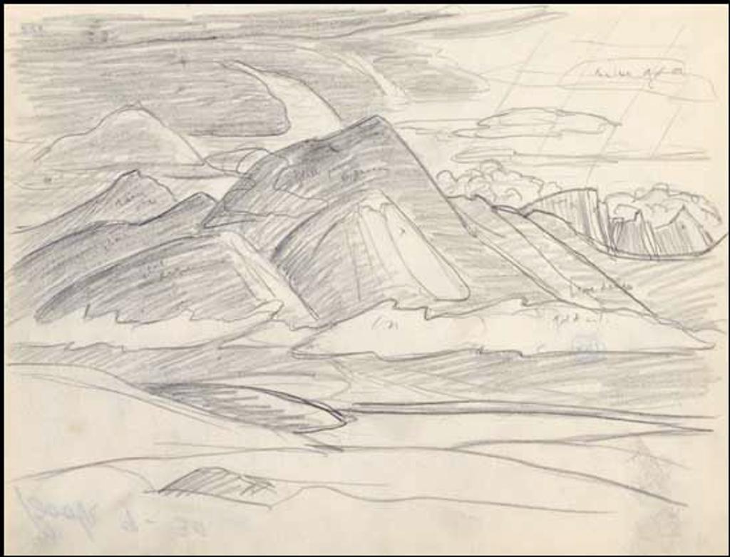 Lawren Stewart Harris (1885-1970) - Rocky Mountain Drawing 9 - 30