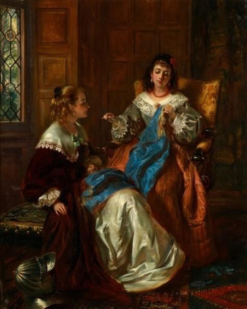 Robert Alexander Hillingford (1828-1904) - The Sewing Lesson