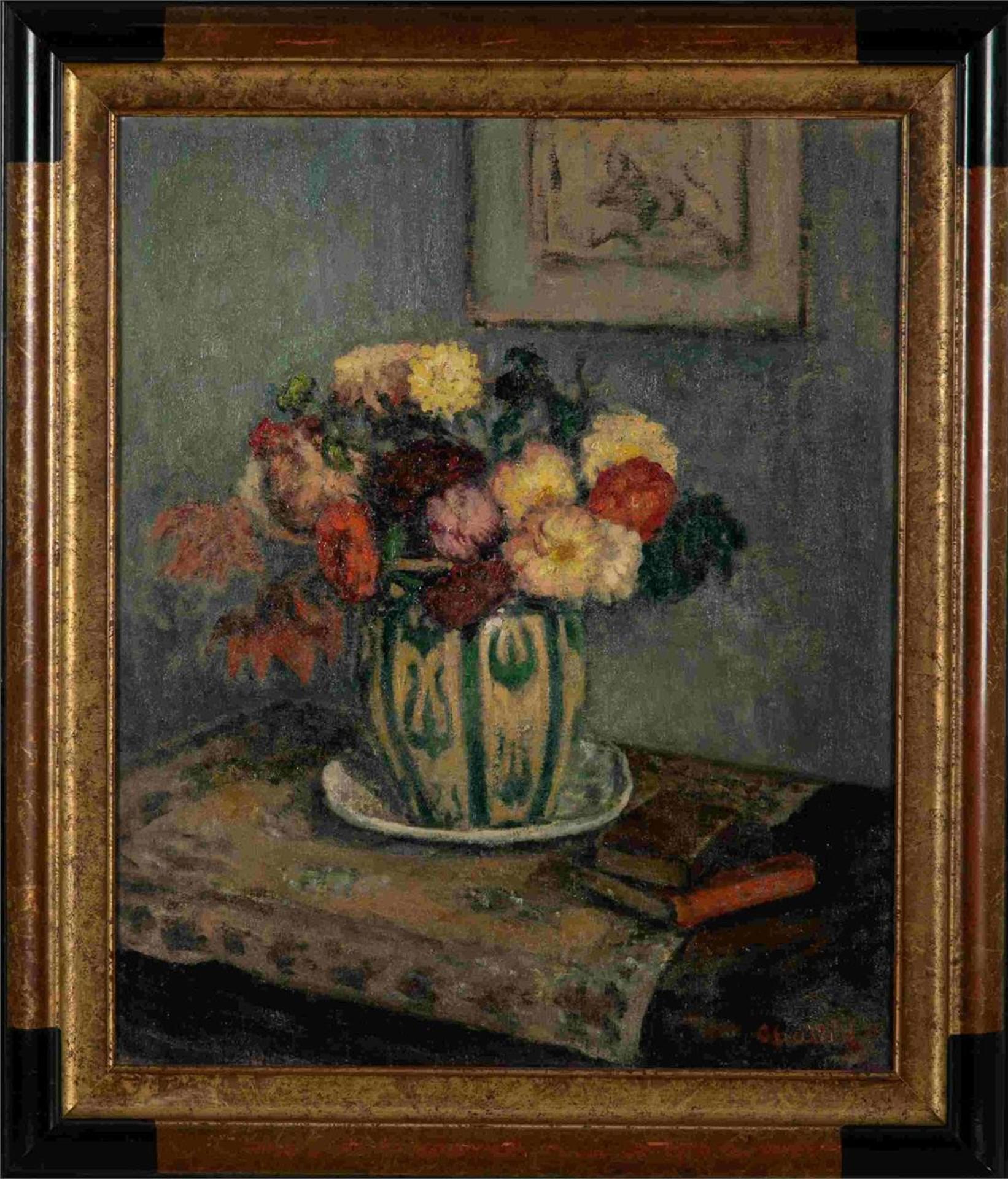 Jean-Laurent Challie (1880-1943) - Vase de Fleurs