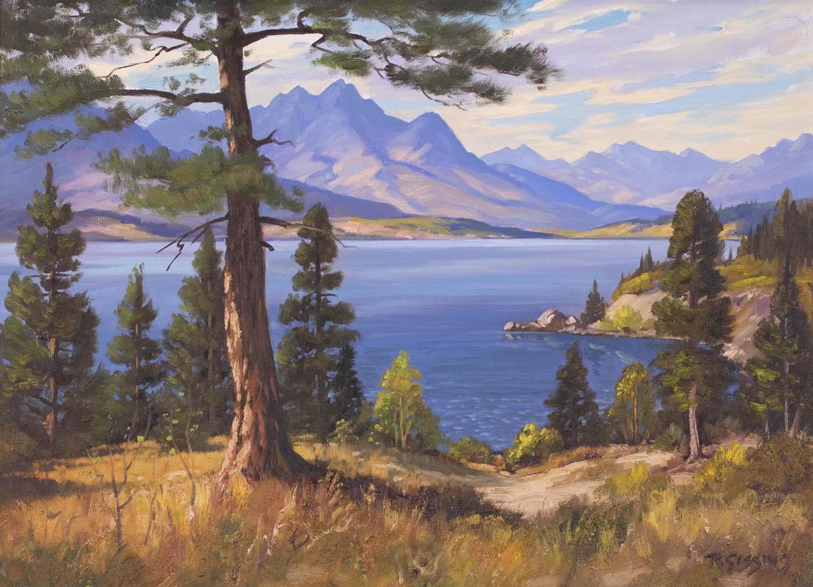 Roland Gissing (1895-1967) - Lake Windermere; 1957
