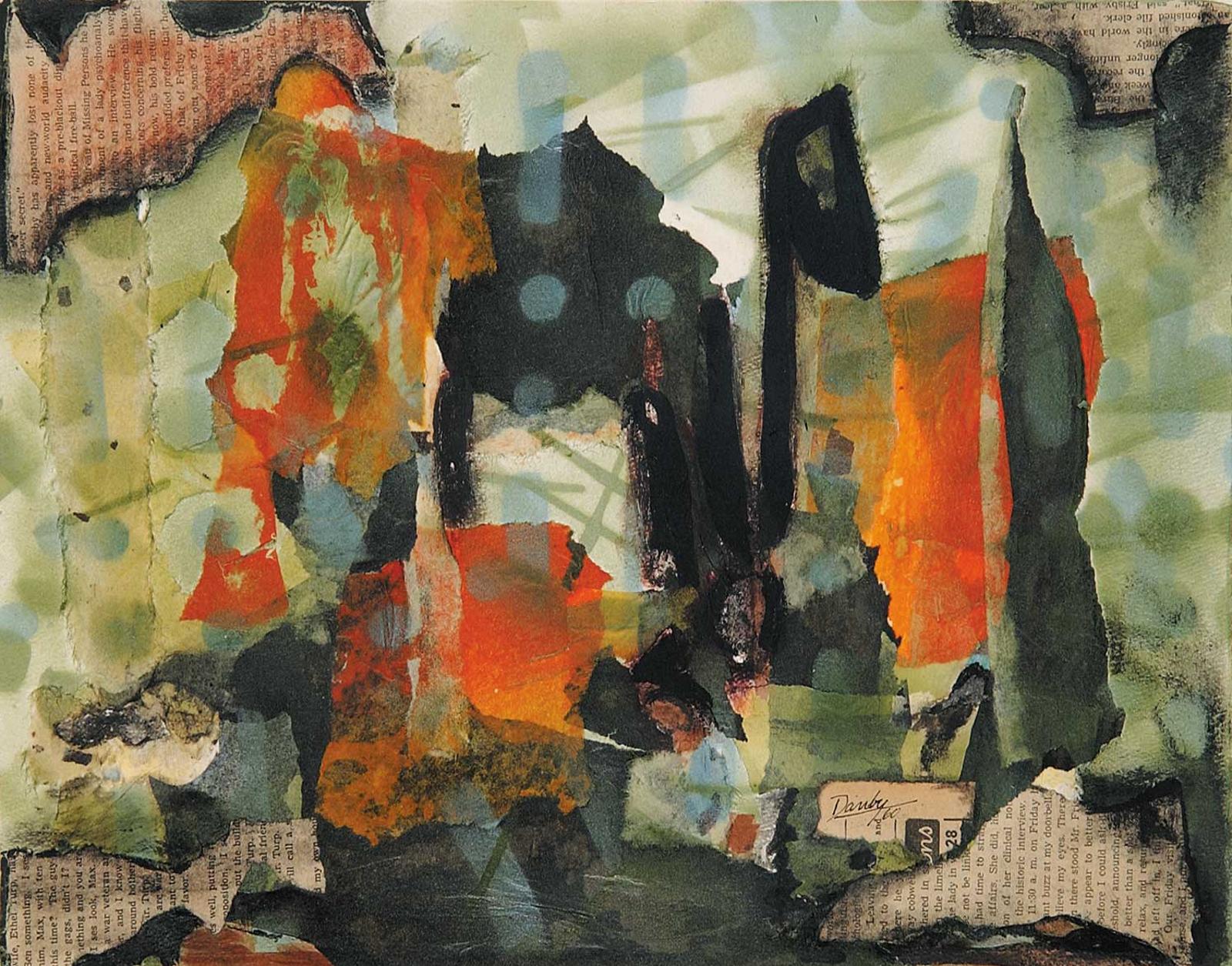Kenneth (Ken) Edison Danby (1940-2007) - Green Abstract