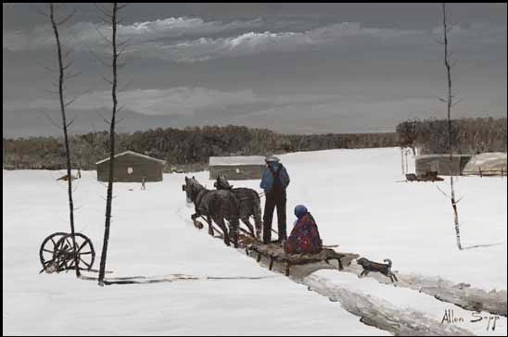 Allen Fredrick Sapp (1929-2015) - Bringing Lady Home from a Meeting