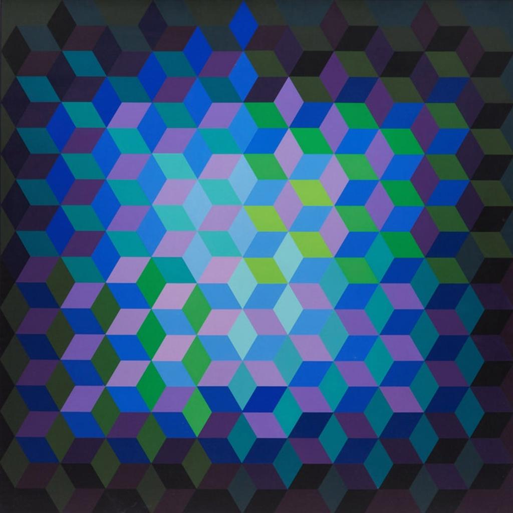 Victor Vasarely (1906-1997) - Hexagon no. 1