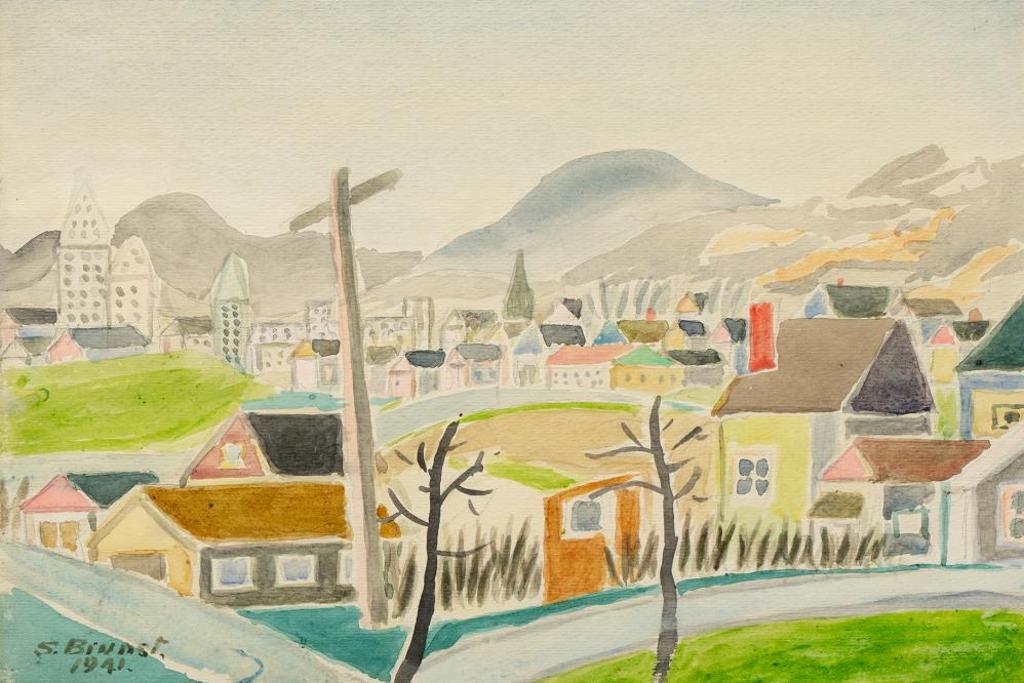 Stanley Ernest Brunst (1894-1962) - Untitled - Valley Town
