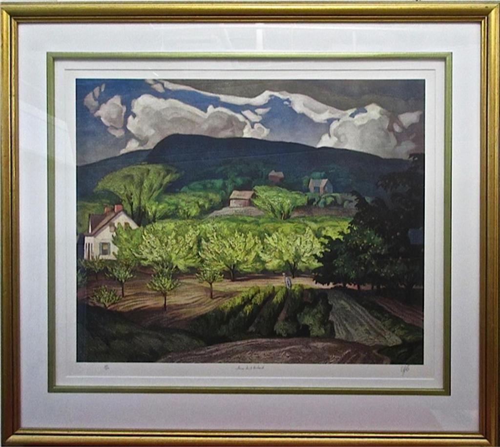 Alfred Joseph (A.J.) Casson (1898-1992) - Farm In A Orchard