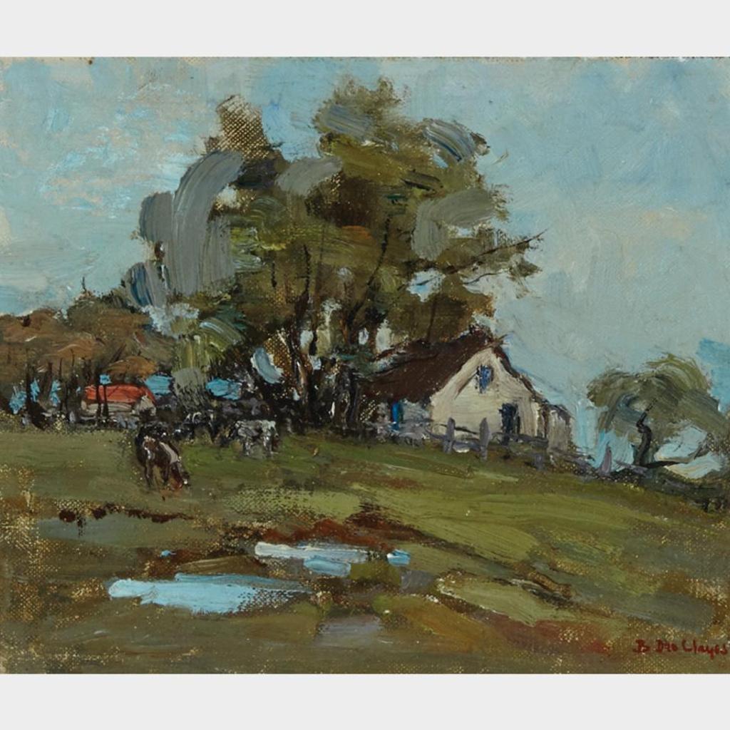Berthe Des Clayes (1877-1968) - Farm, Eastern Townships
