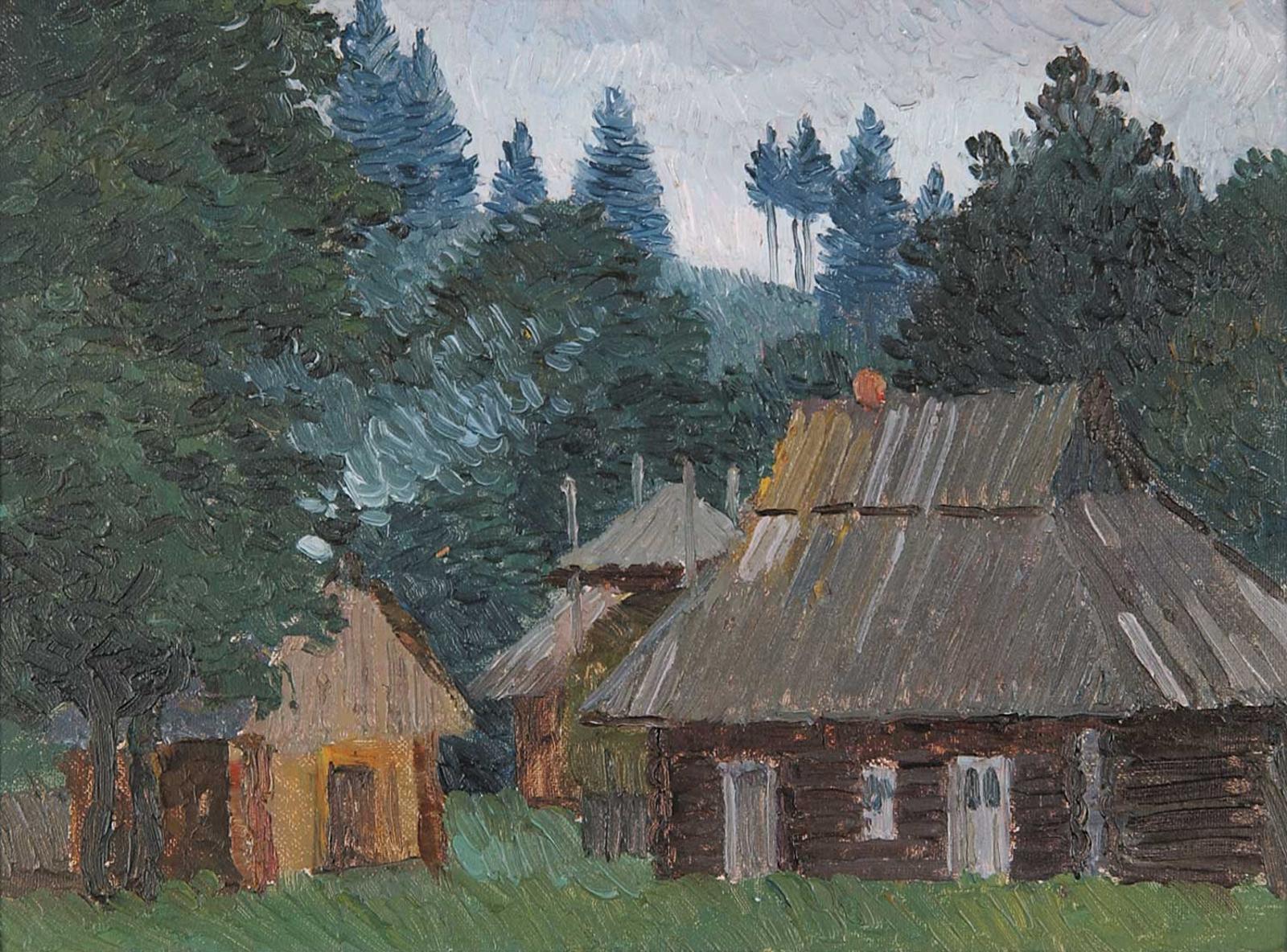 Ukrainian School - Untitled - House in the Mountains
