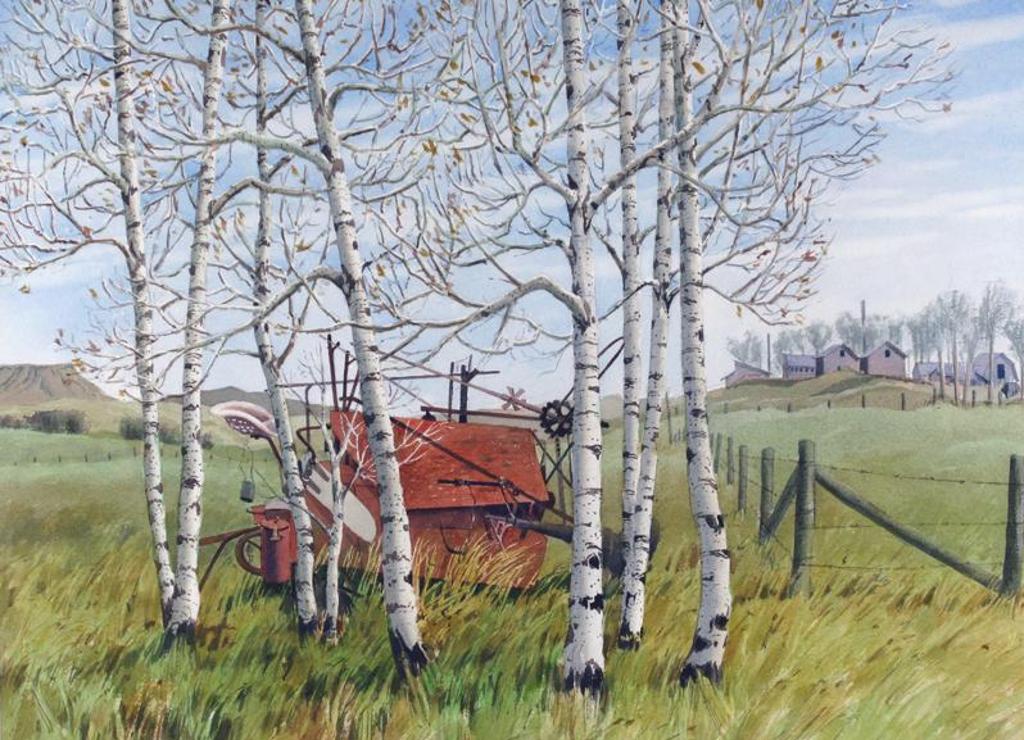 James Stanford (Stan) Perrott (1917-2001) - Trees And Farm Equipment