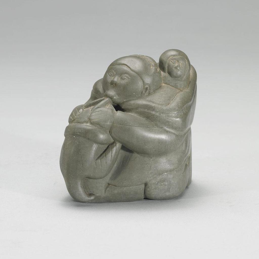 Simeonie Weetaluktuk (1921) - Woman With Child And Goose