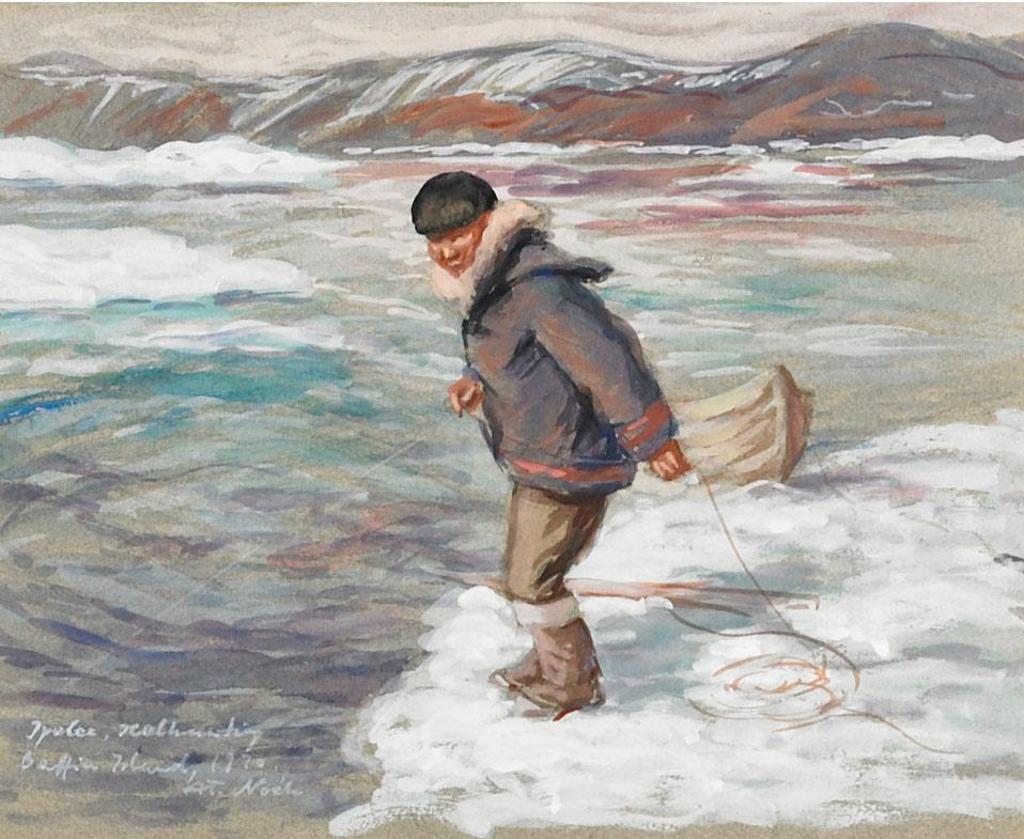 Anna T. Noeh (1926-2016) - Ipelee, Seal Hunting, Baffin Island, 1970
