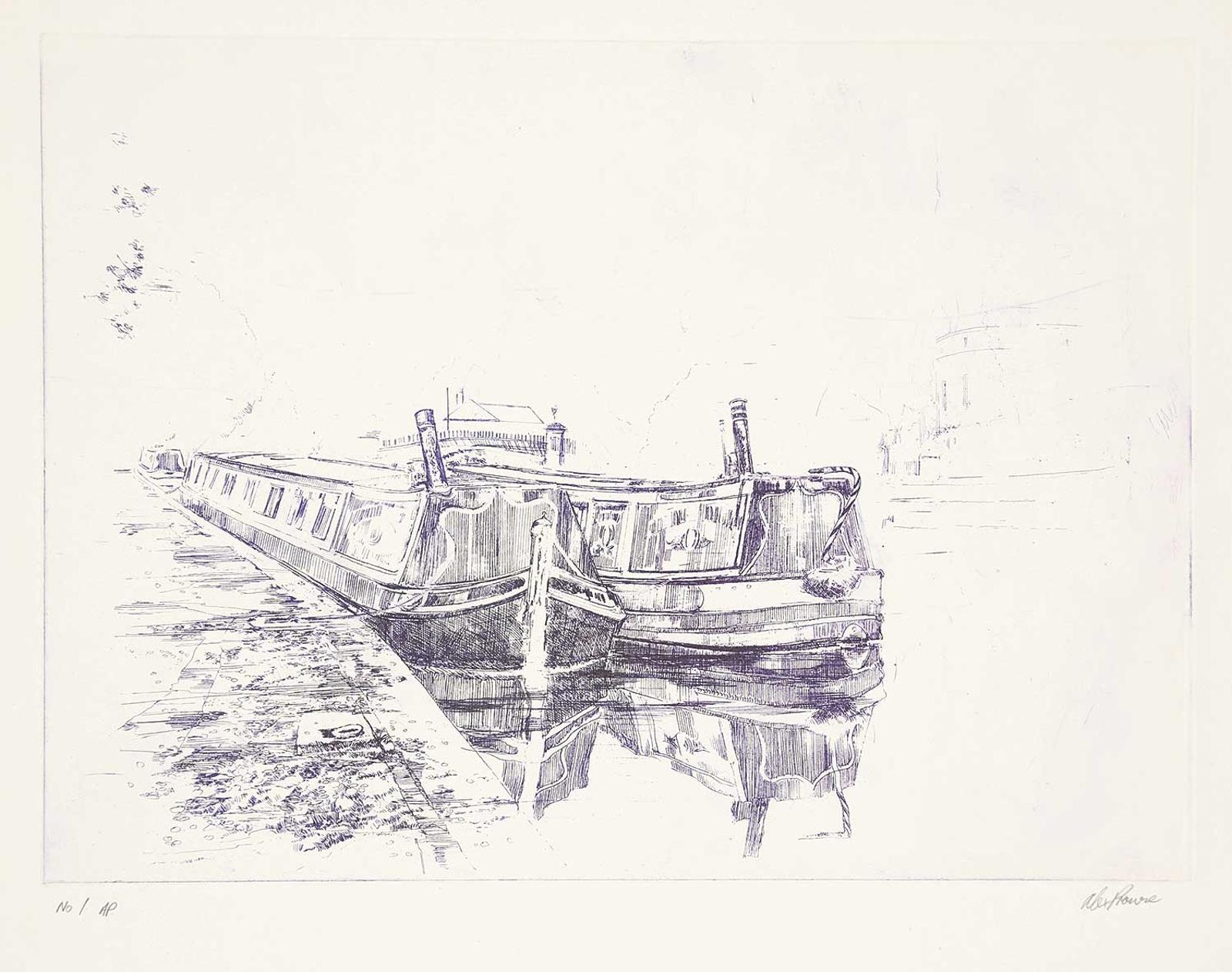 Alex Prowe - Untitled - Boats on the Canal  #No.1 AP