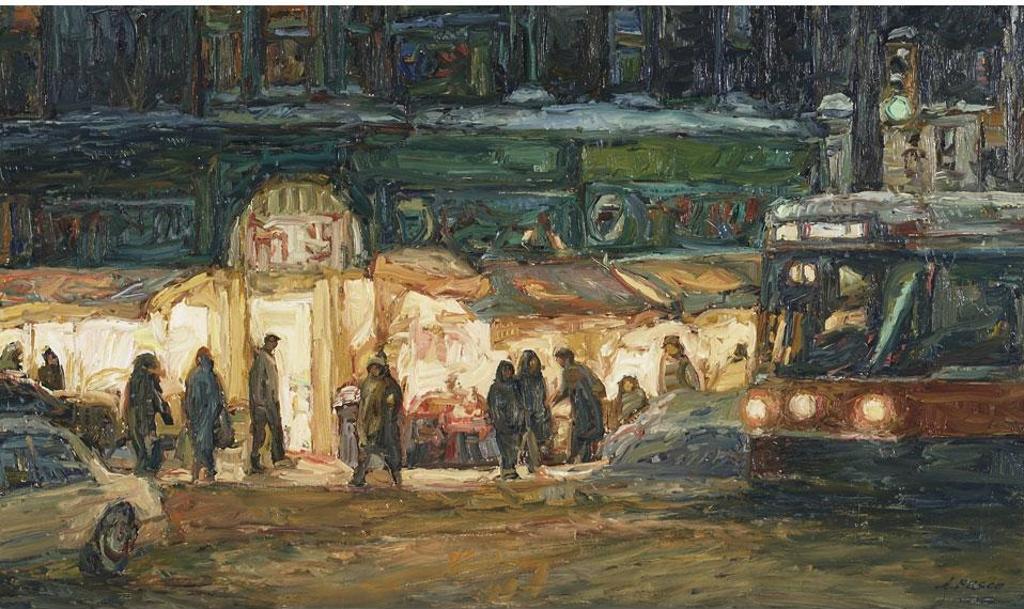 Donald Besco (1941) - Corner Market, Broadview And Gerrard