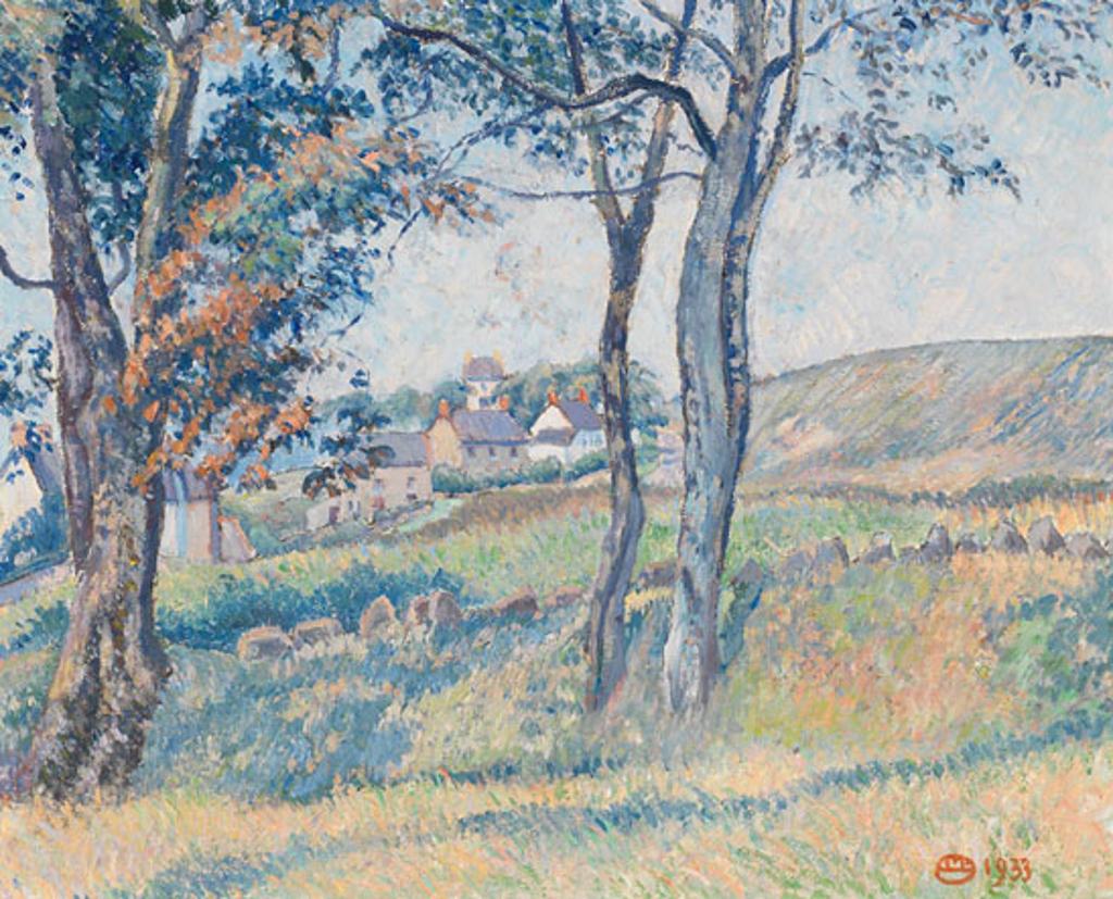 Lucien Pissarro (1863-1944) - View of Reynoldston, September 1933