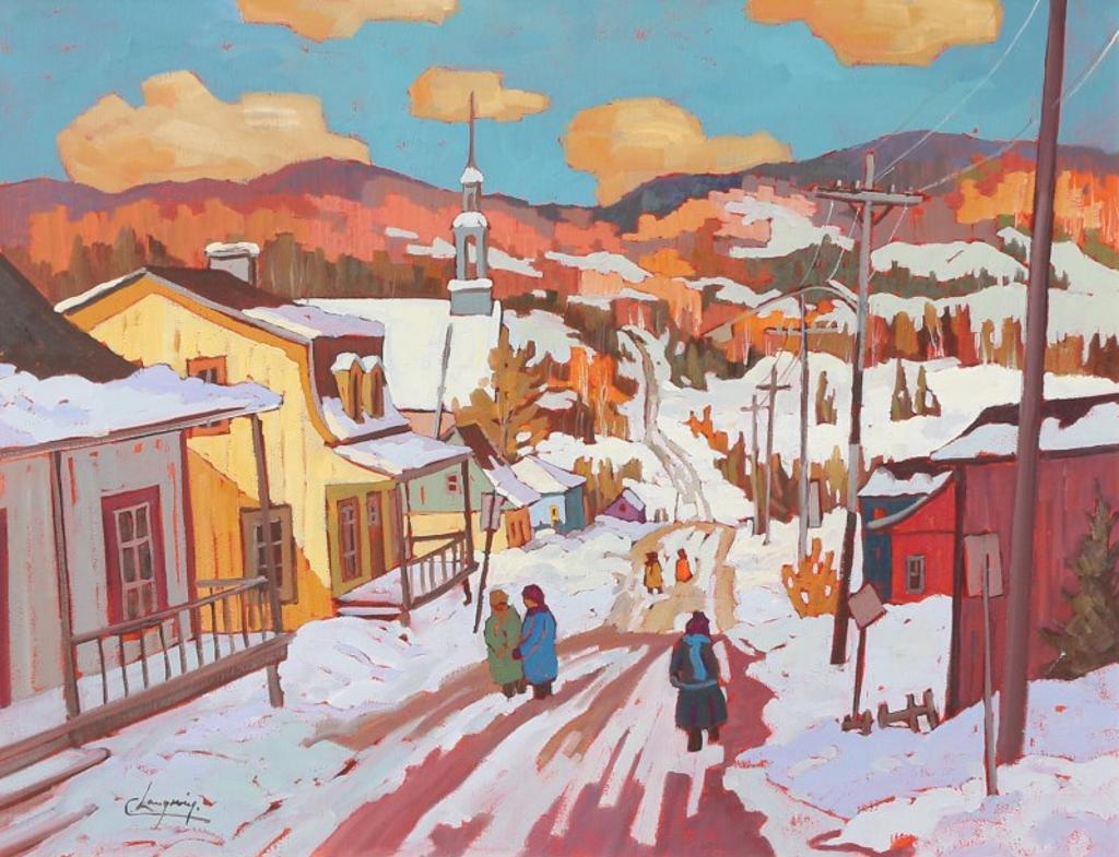 Claude Langevin (1942) - Cherstey Village, Laurentides