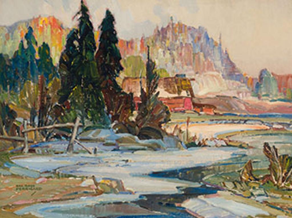 Hal Ross Perrigard (1891-1960) - Springtime - Edging the Stream