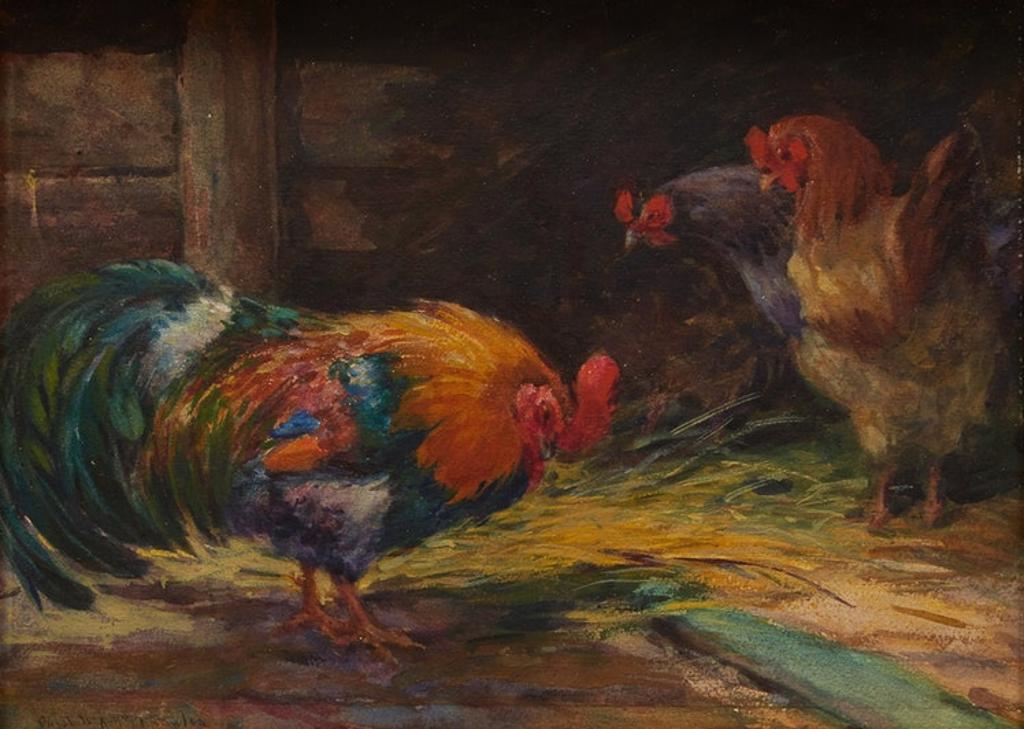 Elizabeth Annie Mcgilllivray Knowles (1866-1928) - Roosters