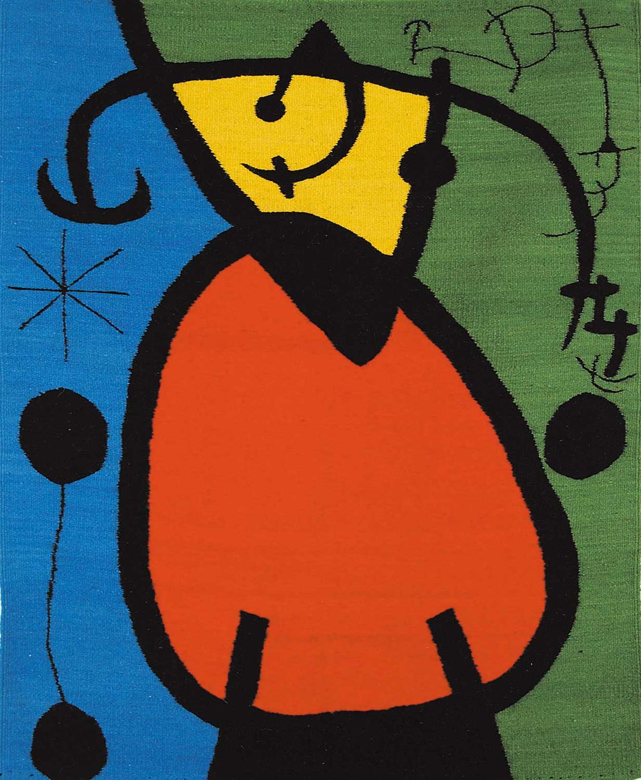 (After) Joan Miro - Untitled - Femme et Oiseaux dans la Nuit