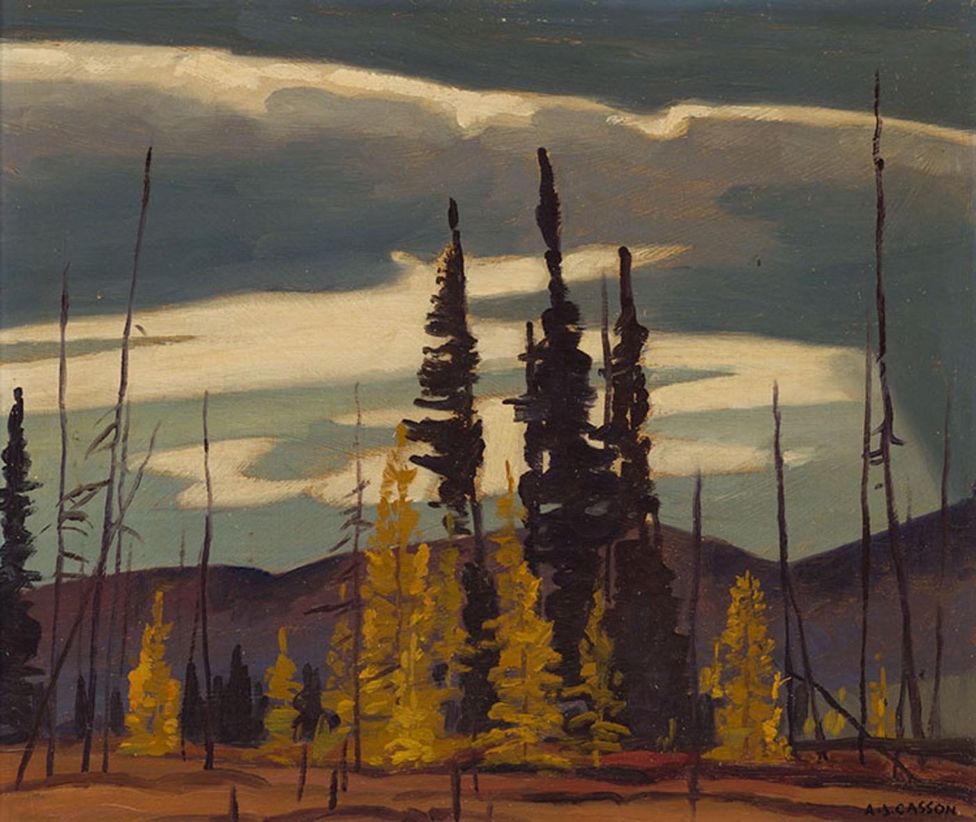 Alfred Joseph (A.J.) Casson (1898-1992) - Sundown – Near Eels Lake