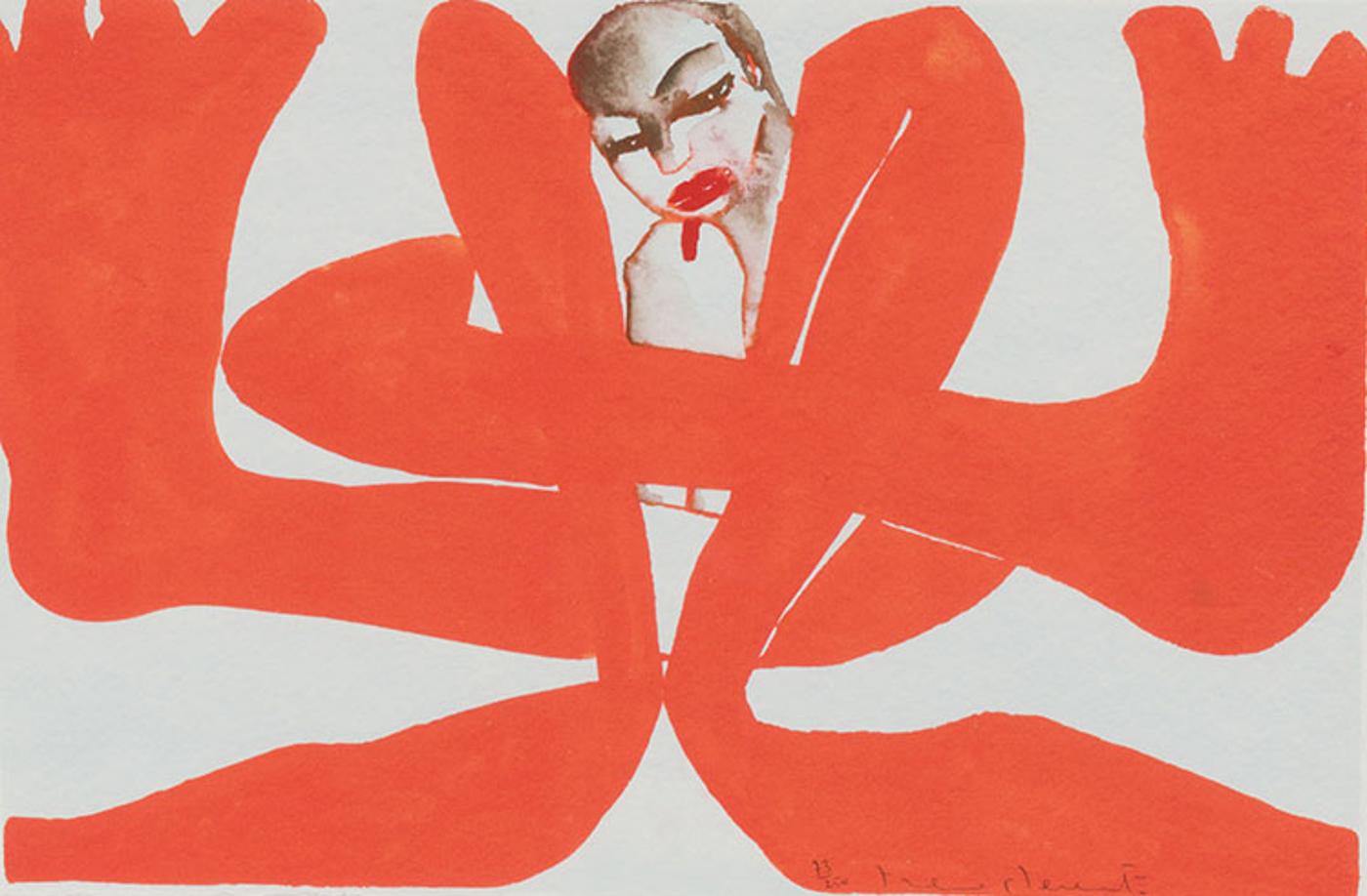 Francesco Clemente - Untitled (Self Portrait)