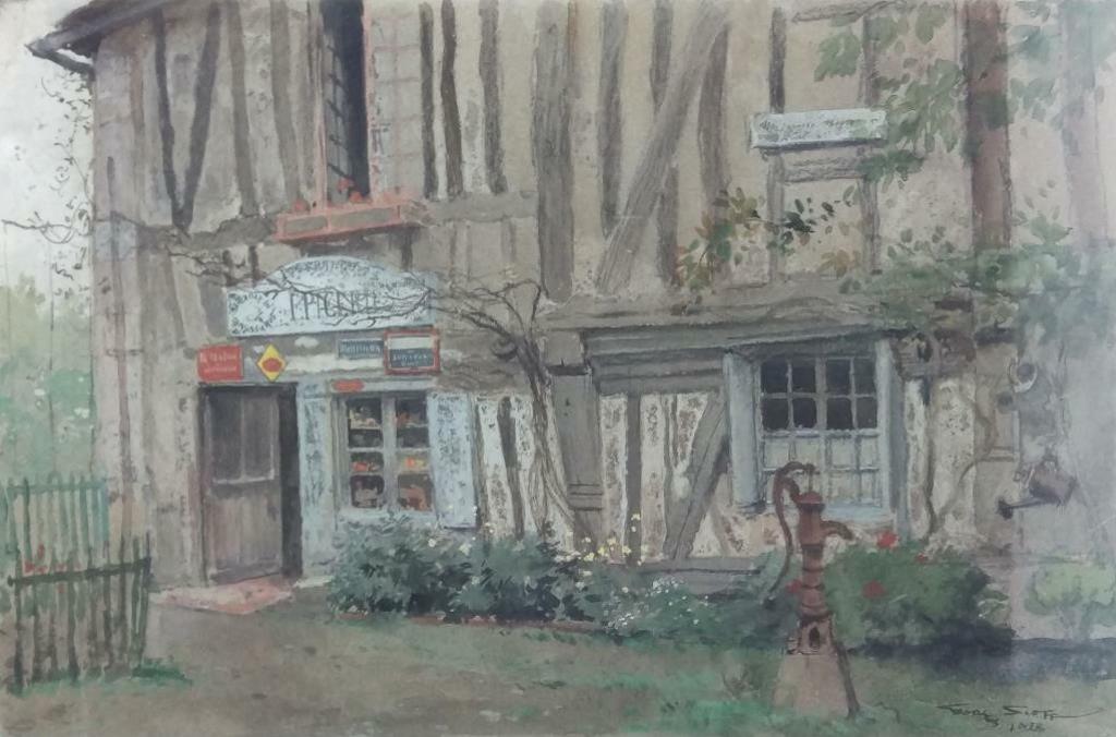 Georges Scott de Plagnolle (1873-1943) - The Corner Shop, 1928