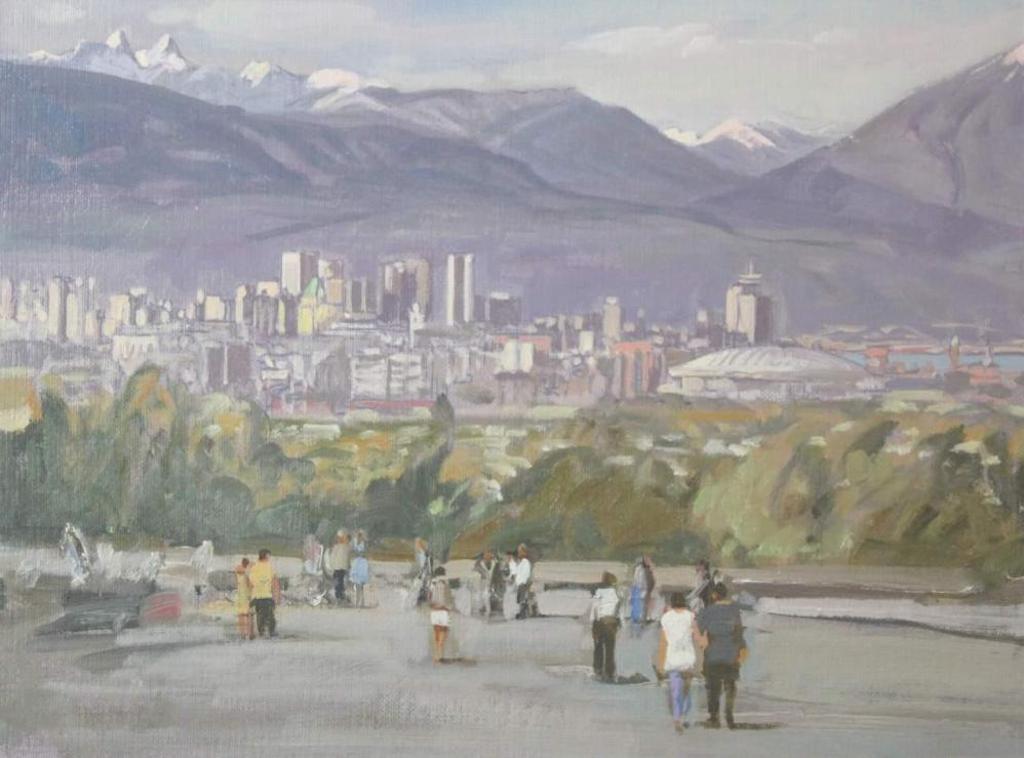 Peter Maxwell Ewart (1918-2001) - Vancouver from Little Mountain (Study for Expo 86 print)