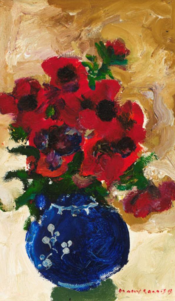 Molly Joan Lamb Bobak (1922-2014) - Poppies in Blue Vase