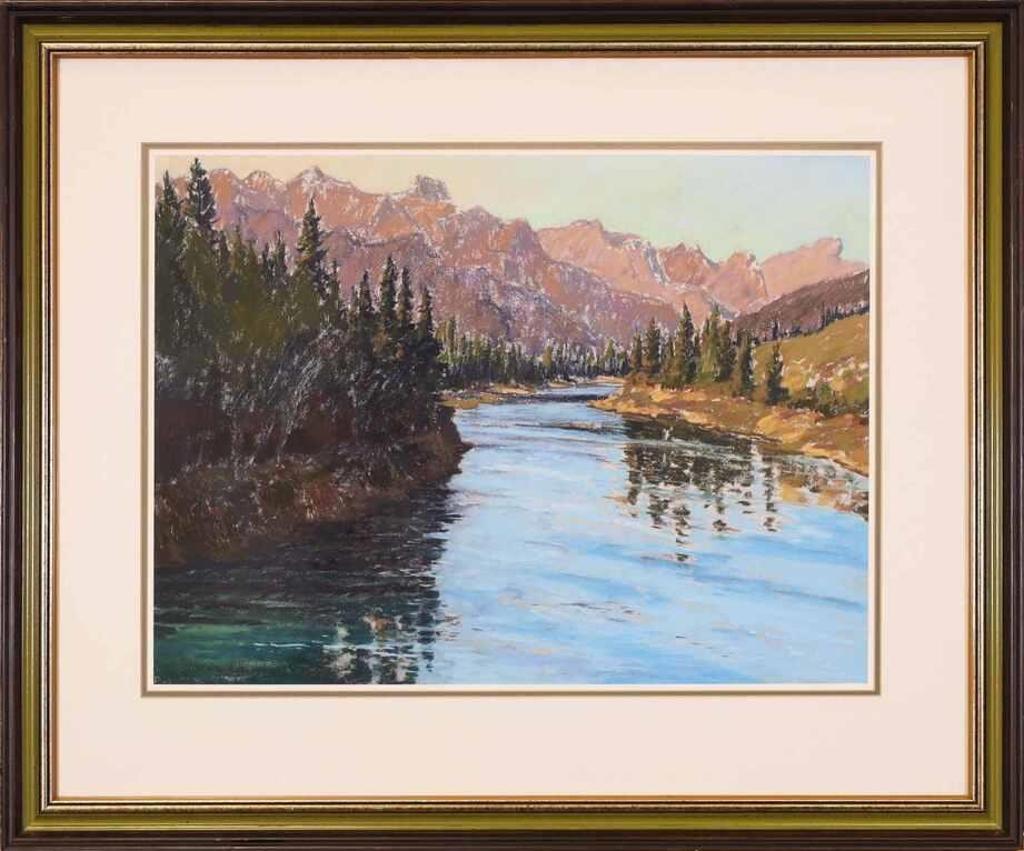 Horace Champagne (1937) - Bow River, West End of Ghost Lake; 1982