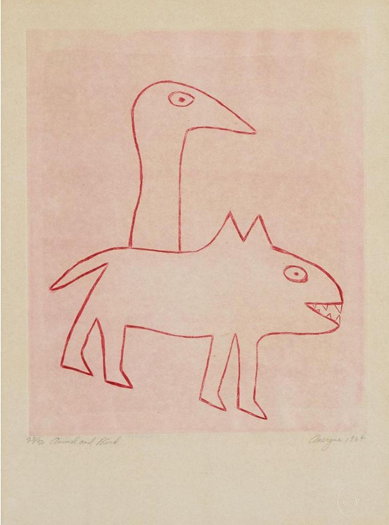 Anirnik Oshuitoq (1902-1983) - Animal And Bird