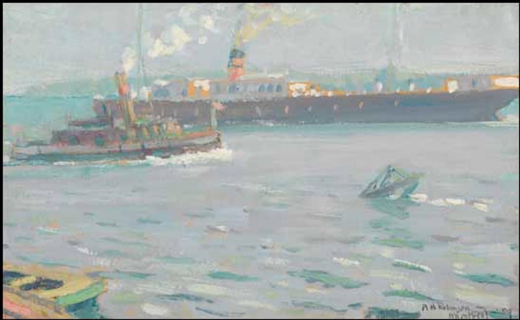 Albert Henry Robinson (1881-1956) - Montreal Harbour