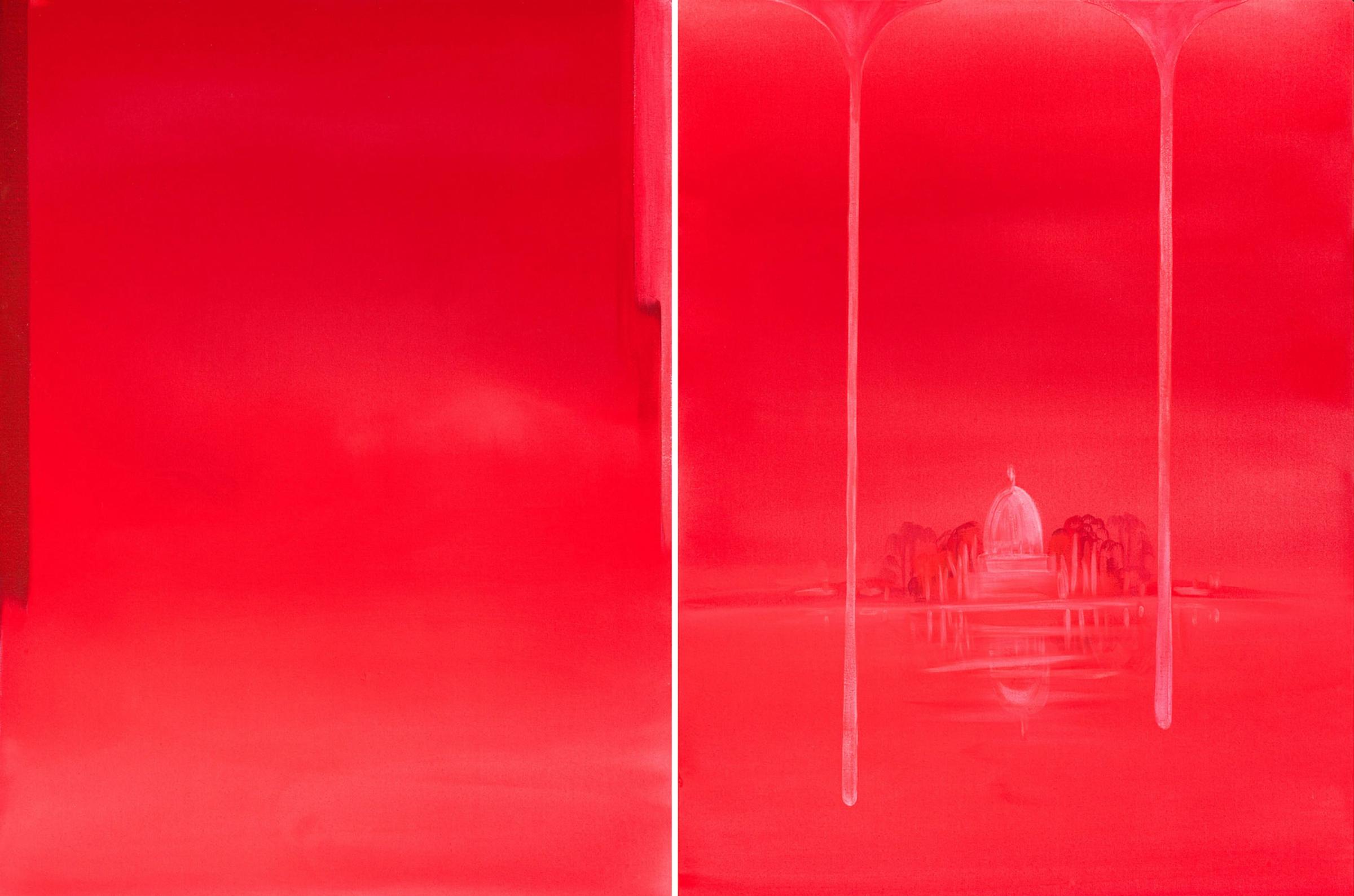 Wanda Koop (1951) - Standing Withstanding (Infrared-Still); Standing Withstanding (Infrared-Capital), 2017