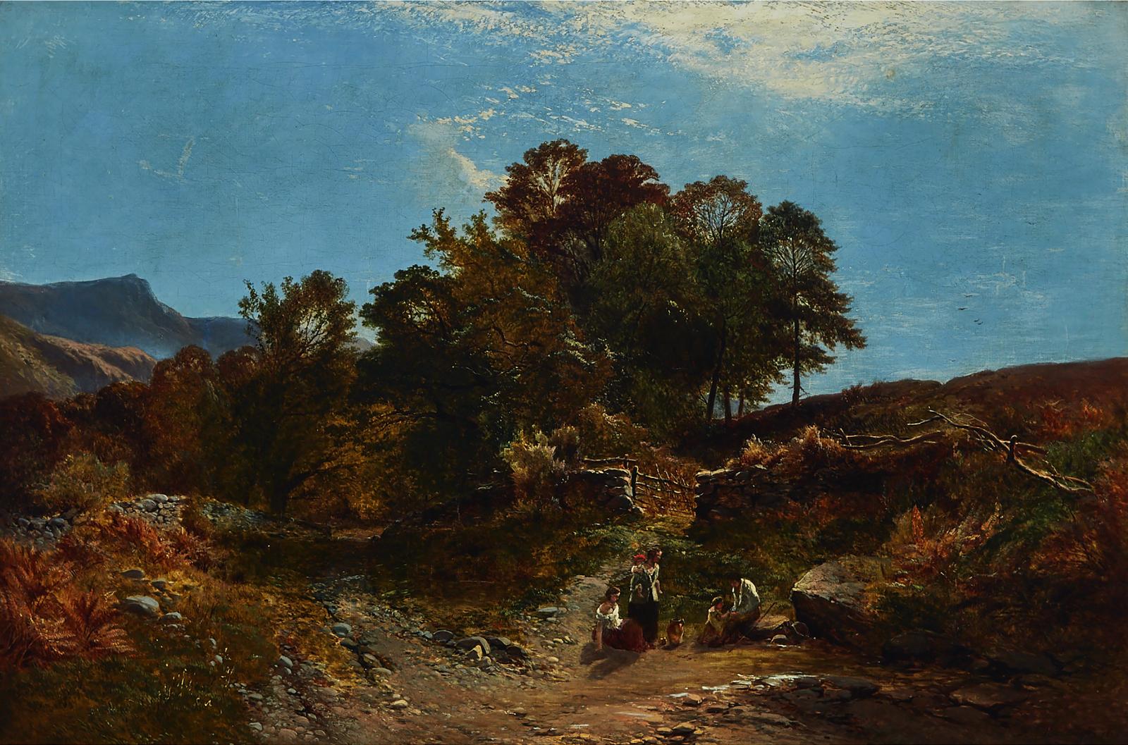 Henry John Boddington (1811-1865) - A Welsh Lane - A Bright Day, 1853