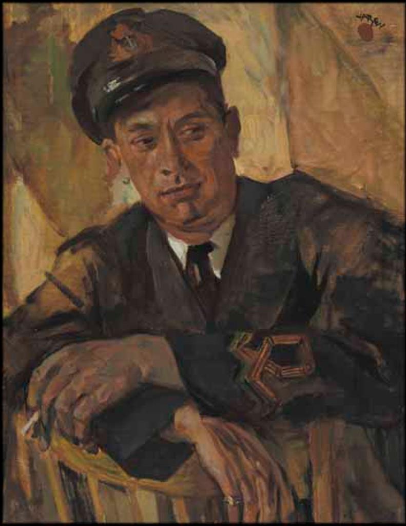 Frederick Horseman Varley (1881-1969) - Portrait of a Naval Officer, Harry Kelman