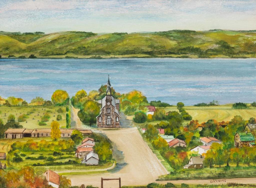 Irene Lecours (1909-2008) - Sacred Heart Church at Lebret, Saskatchewan