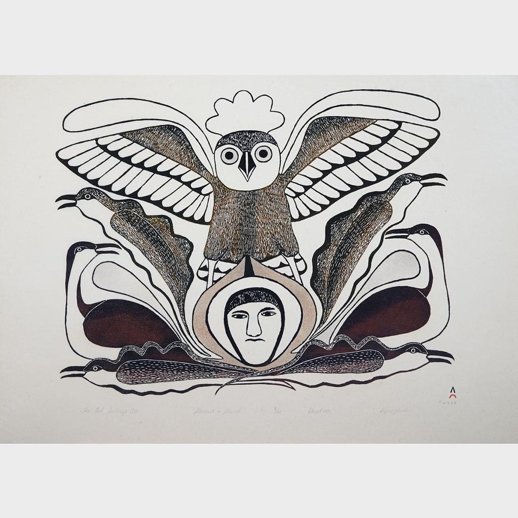 Kenojuak Ashevak (1927-2013) - The Owl Surveys All