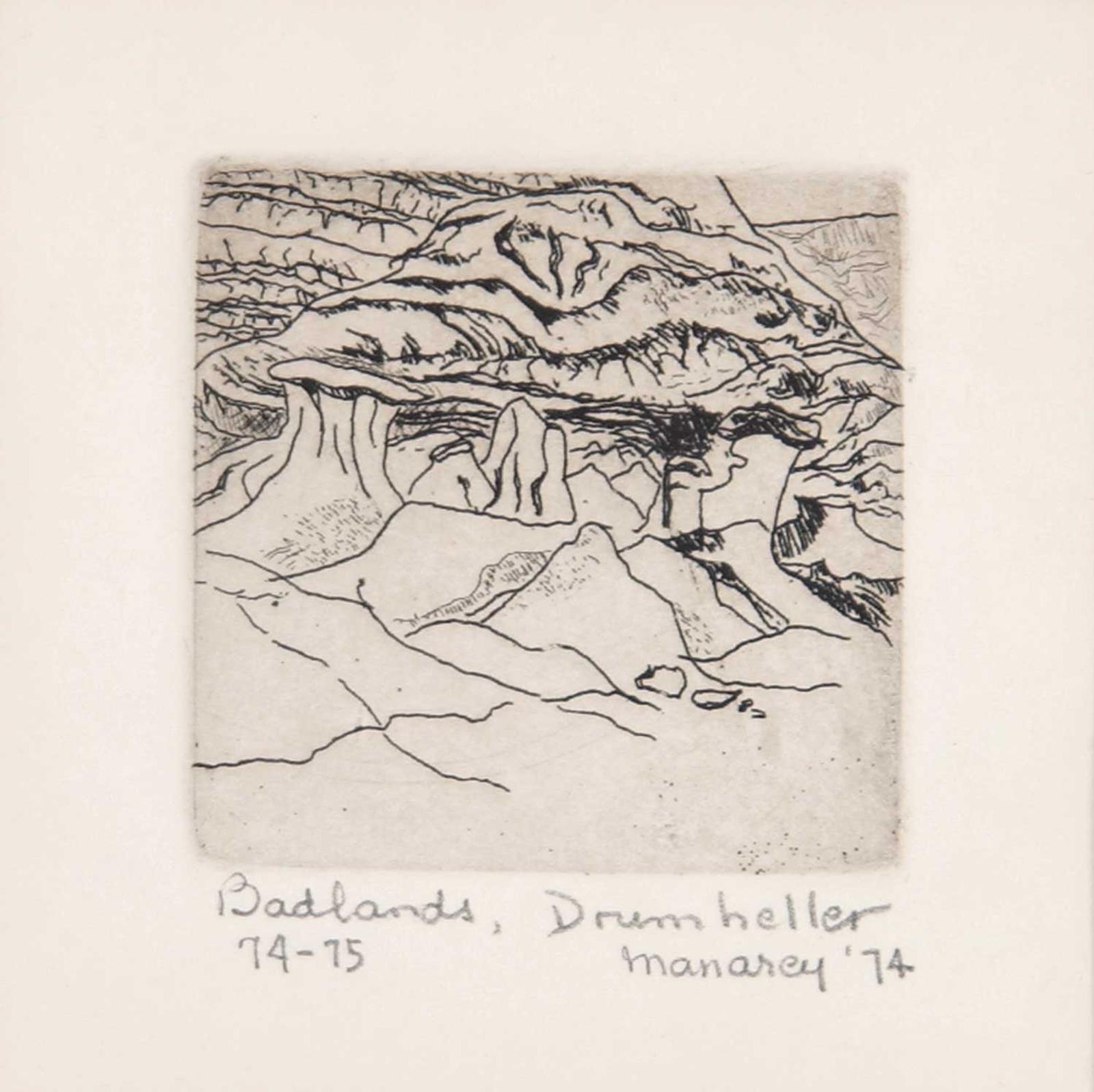 Thelma Alberta Manarey (1913-1984) - Badlands, Drumheller  #74/75