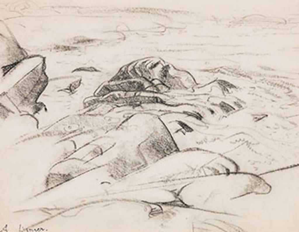 Arthur Lismer (1885-1969) - Jutting Rocks